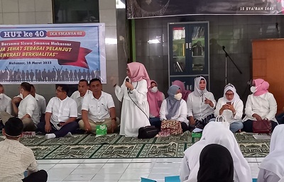 Peduli Almamater, Panitia 40 Tahun SMANSa’82 Makassar Gelar Seminar Kesehatan