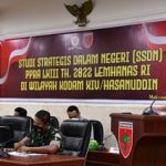 Pangdam Hasanuddin Terima Siswa Studi Strategis Dalam Negeri PPRA LX III Lemhannas RI Tahun 2022