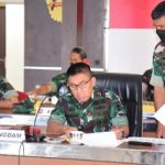 Pangdam Hasanuddin Ikuti Vicon dengan Panglima TNI, Bahas Percepatan Vaksinasi